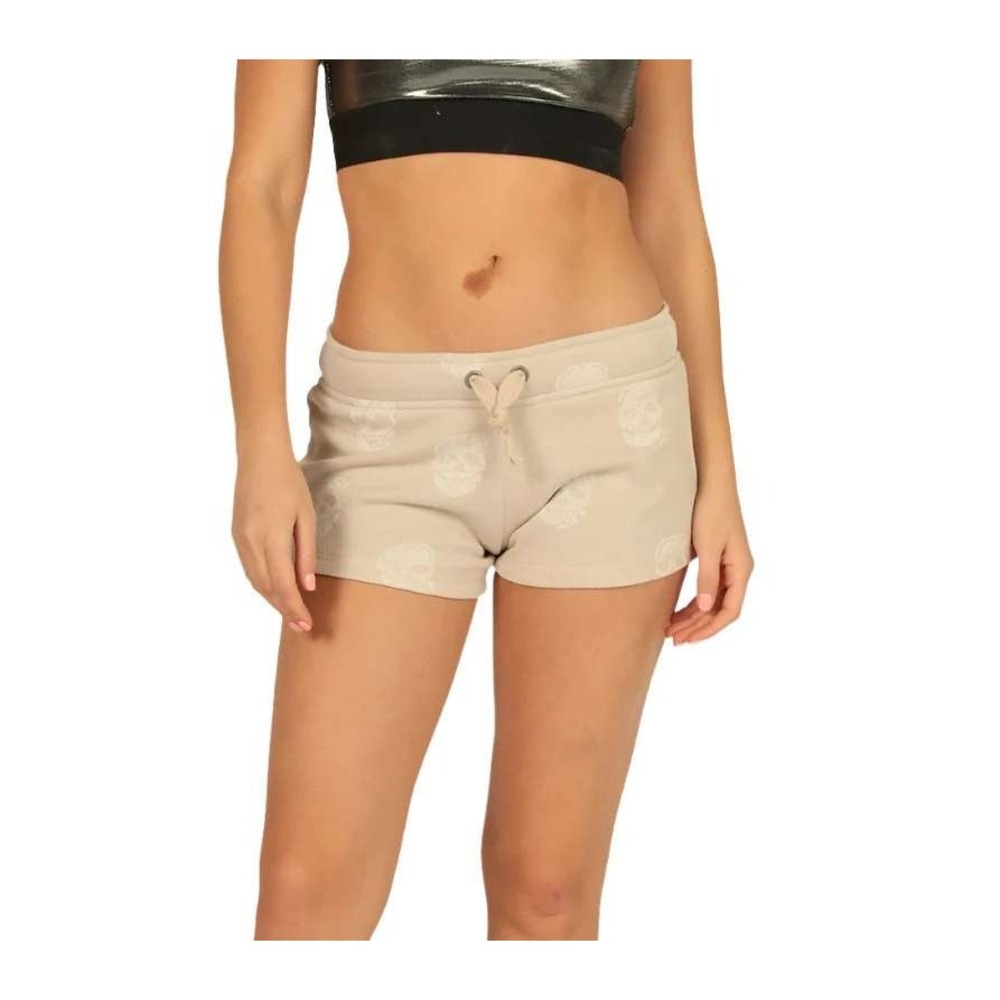 Vintage Havana Skull Burnout Shorts Medium Tan Low Rise Lounge Shorts